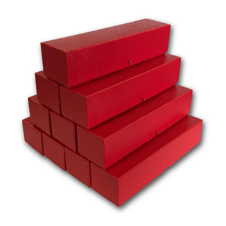 10 Red Storage Boxes for 2x2 Coin Holders and Flips 2x2x9 Single Row